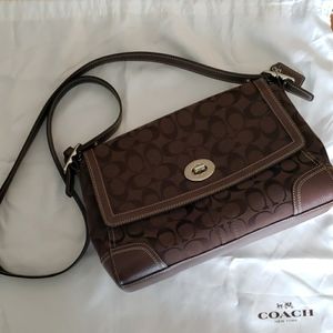 Medium Crossbody Coach Purse in Brown
